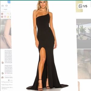 Nookie Elegant Black One-Shoulder Dress